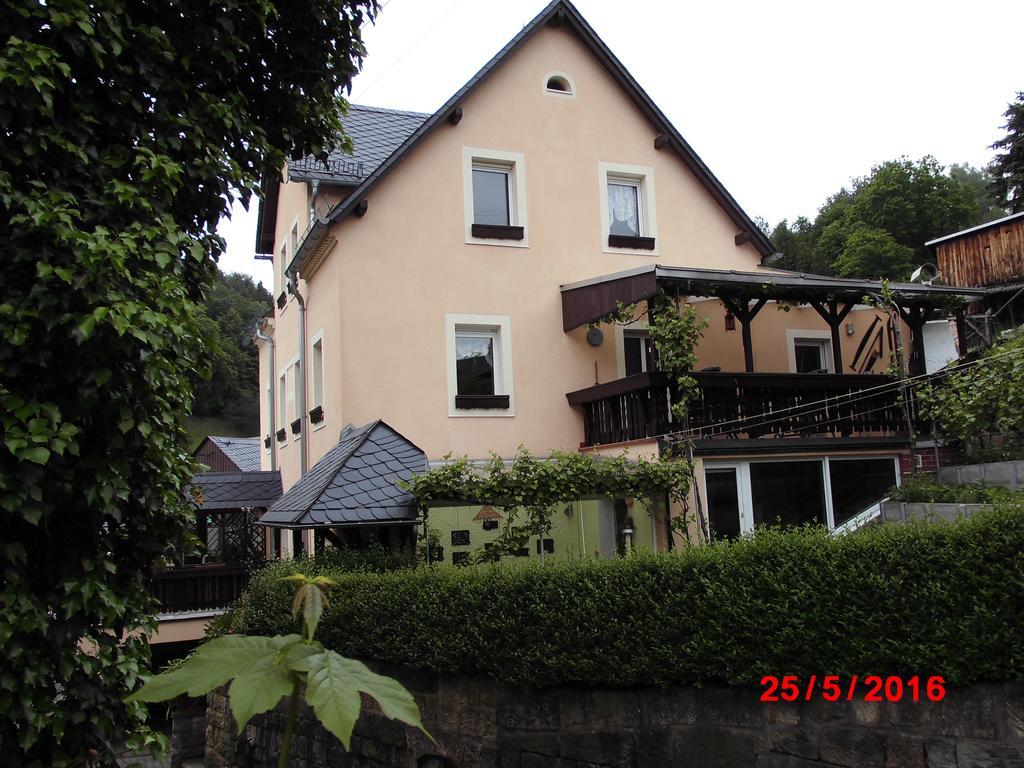Ferienwohnungen "Gruendelrast" Prossen ภายนอก รูปภาพ