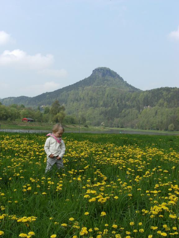 Ferienwohnungen "Gruendelrast" Prossen ภายนอก รูปภาพ
